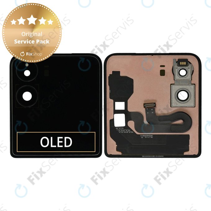 Xiaomi Mix Flip 2405CPX3DC - LCD Displej + Dotykové Sklo (Vonkajší) (Purple) - 560005000N800 Genuine Service Pack