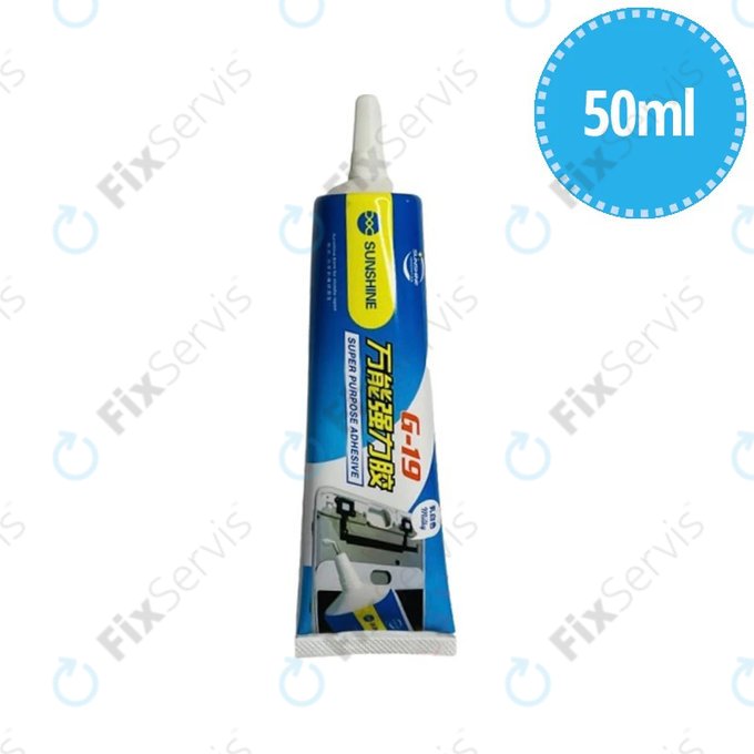 Sunshine G-19 - Univerzálne Lepidlo - 50ml (Biele)