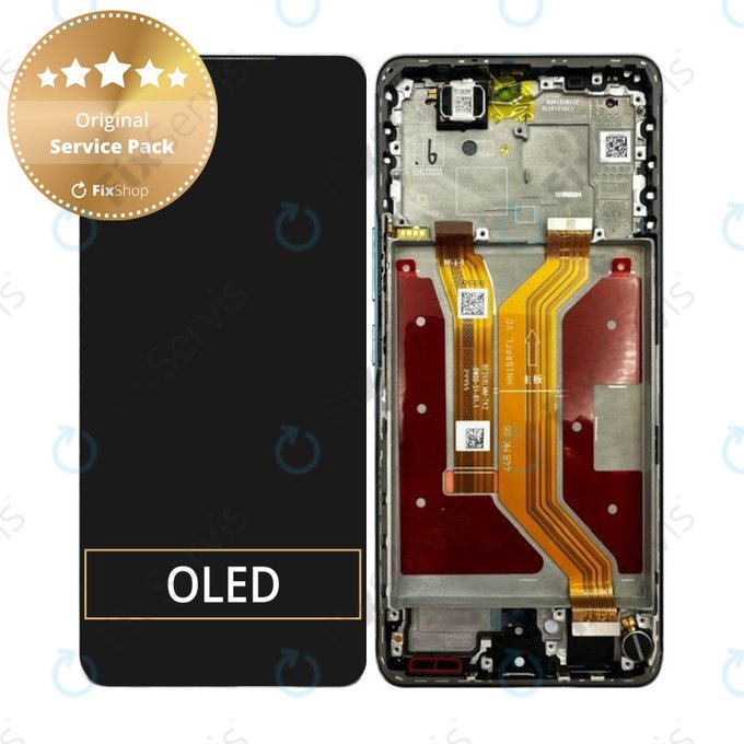 Honor Magic7 Lite - LCD Displej + Dotykové Sklo + Rám (Jade Cyan) - 0235AMMN Genuine Service Pack