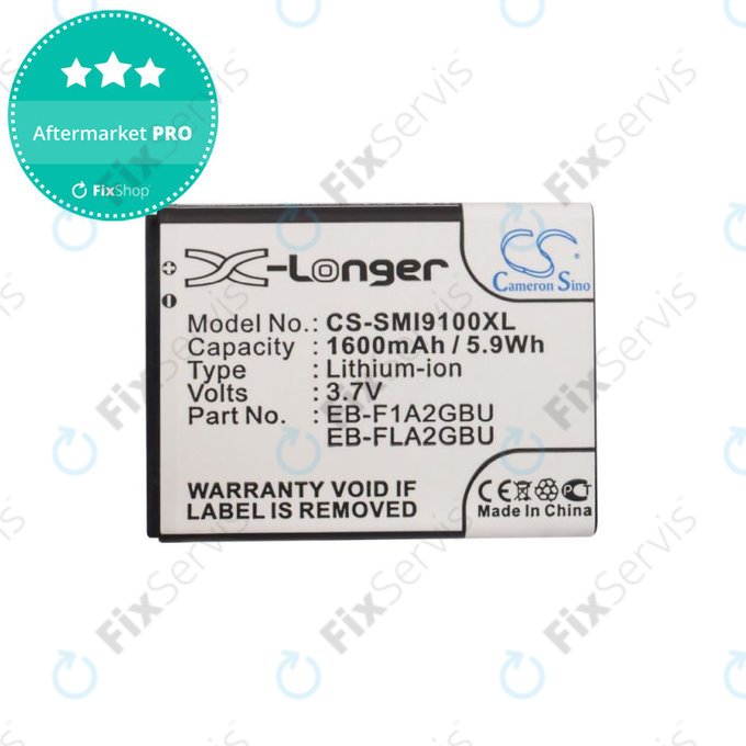 Batéria pre Samsung i9100, Galaxy S II, 1600mAh, Li-Ion, 3.7V, EB-F1A2GBU, HQ