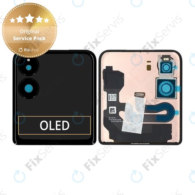 Xiaomi Mix Flip 2405CPX3DC - LCD Displej + Dotykové Sklo (Vonkajší) (Black) - 560004000N800 Genuine Service Pack