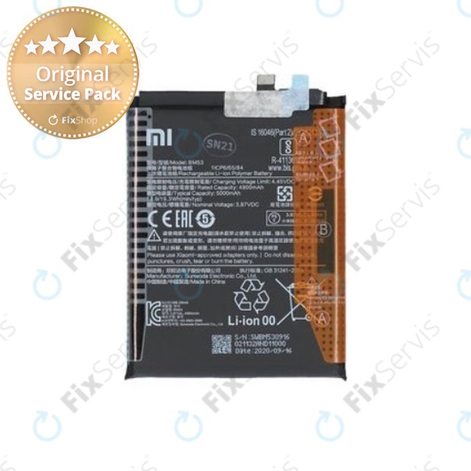 Xiaomi Mi 10T 5G, 10T Pro 5G - Batéria BM53 5000mAh - 46020000355Z Genuine Service Pack