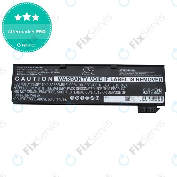 Batéria pre Lenovo ThinkPad X240, X250, X260, S440, T440, T550, T560, 4400mAh, Li-Ion, 11.1V, 45N1132, HQ
