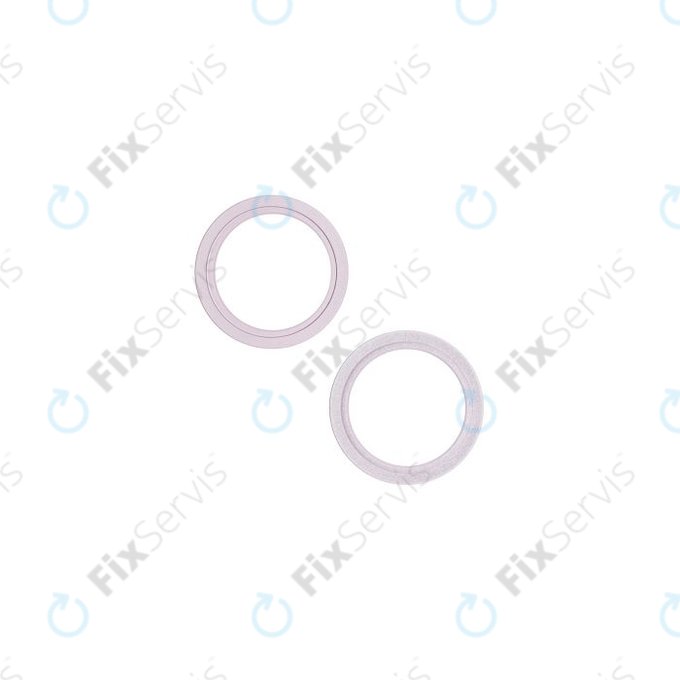 Apple iPhone 13, 13 Mini - Rám Sklíčka Zadnej Kamery (Pink) - 2ks