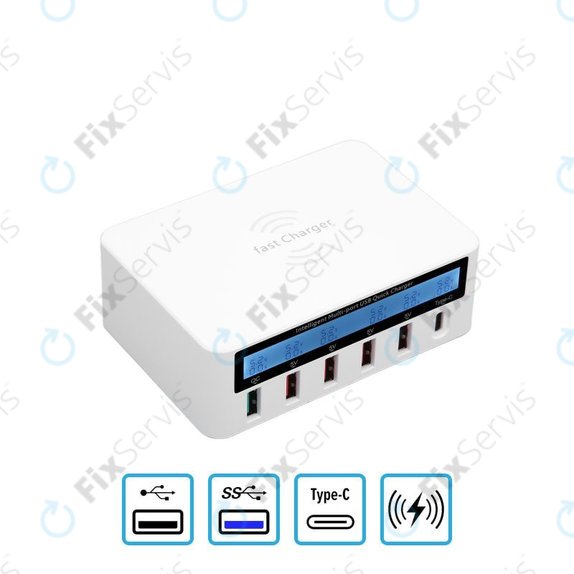 WLX-818F Servisná nabíjacia stanica s USB 3.0 a USB-C