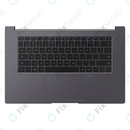 Huawei MateBook D15 2020 - Kryt C (Armrest) + Klávesnica + Touchpad (Space Grey) (UK) - 02353LRS