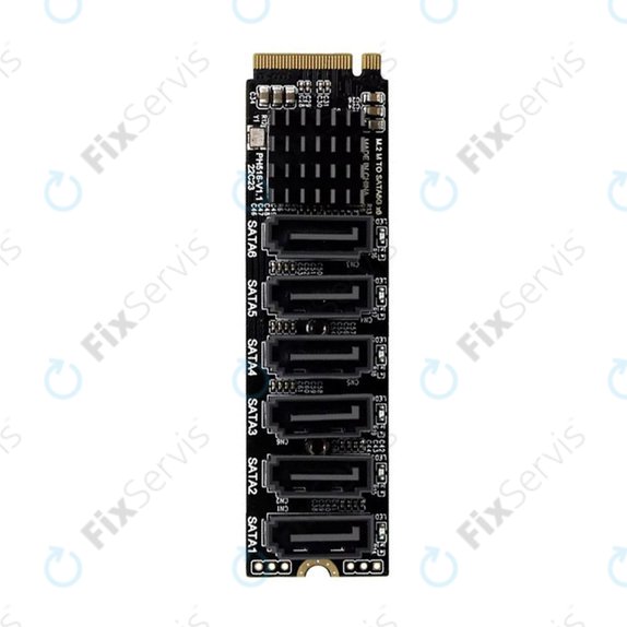 Rozširujúca karta M.2 PCIe, 6 SATA III portov