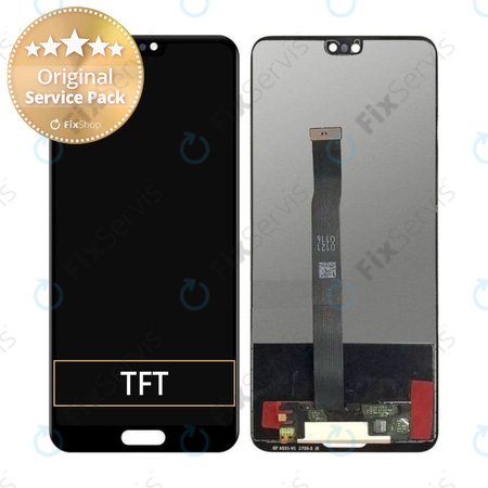 Huawei P20 - LCD Displej + Dotykové Sklo (Black) - 02351WKF Genuine Service Pack