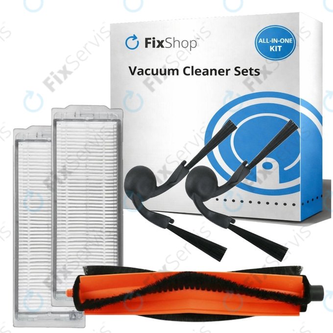 Sada náhradných dielov pre Xiaomi Robot Vacuum S40 Pro (1x Hlavná kefa, 2x Filter, 2x Bočná kefa)