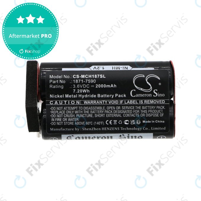 Batéria pre Moser ChromStyle, Wella Academy, Super Cordless, 2000mAh, Ni-MH, 3.6V, 1871-7590, HQ