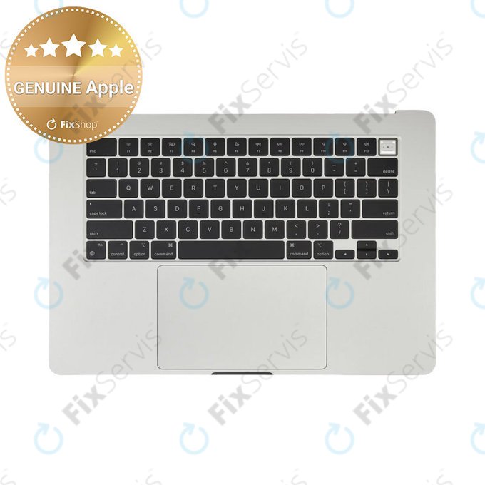 Horný rám klávesnice pre MacBook Air 15", A3114 (2024), s klávesnicou US a batériou, Silver, 661-40267, Genuine Apple