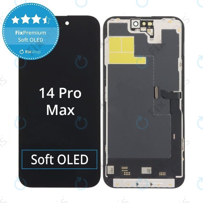 Displej Soft OLED pre iPhone 14 Pro Max - Dotykové sklo + Rám, DIAGNOSTIC