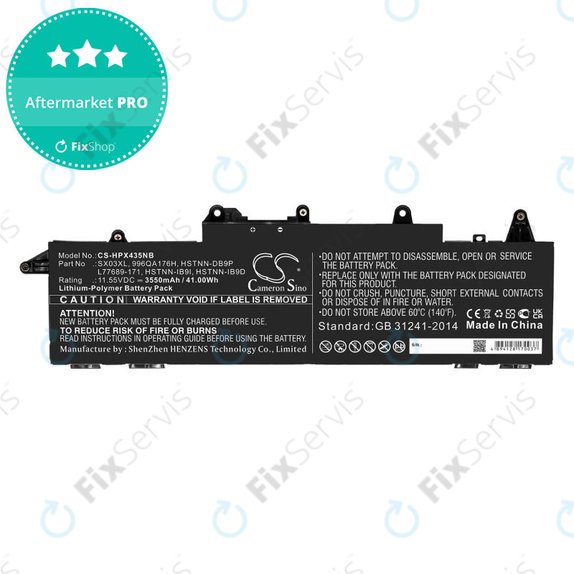 Batéria pre HP ProBook x360 435 G7, 3550mAh, Li-Pol, 11.55V, SX03XL, HQ