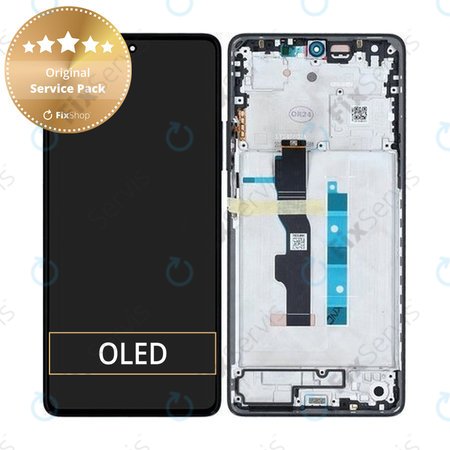 Xiaomi Redmi Note 13 5G 2312DRAABC - LCD Displej + Dotykové Sklo + Rám (Graphite) - 5600020N1700 Genuine Service Pack