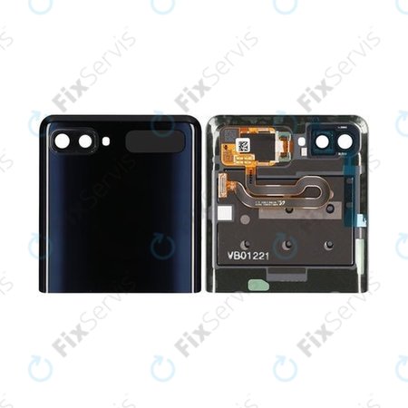 Samsung Galaxy Z Flip F700N - Batériový Kryt (Vrchný) (Mirror Black) - GH96-13380A Genuine Service Pack