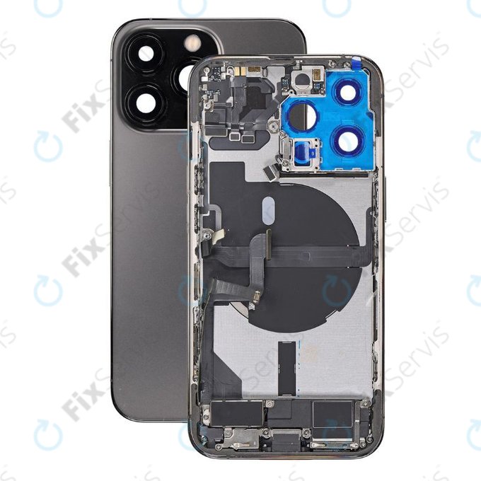 Apple iPhone 13 Pro - Zadný Housing s Malými Dielmi (Graphite)