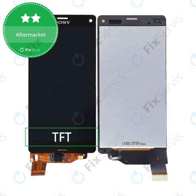 Sony Xperia Z3 Compact D5803 - LCD Displej + Dotykové Sklo (Black) TFT