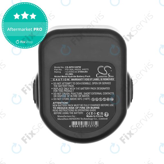 Batéria pre Black & Decker Cd1202, 2100mAh, Ni-MH, 12V, PS130A, HQ
