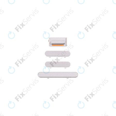 Apple iPhone 13, 13 Mini - Bočné Tlačidlá (Starlight)