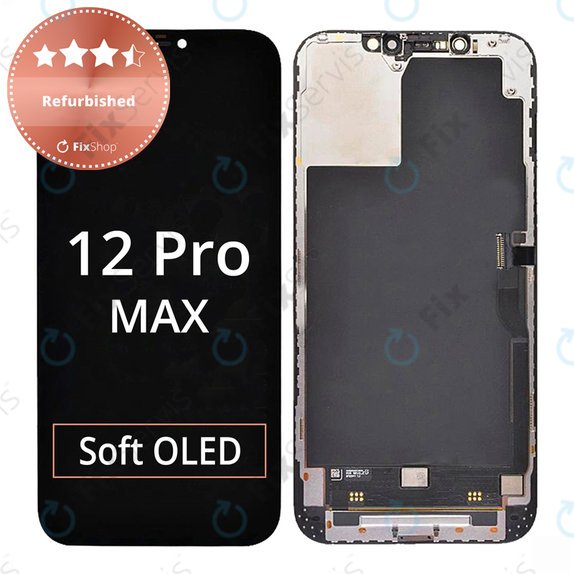 Displej pre iPhone 12 Pro Max, Dotykové sklo s rámom, Refurbished