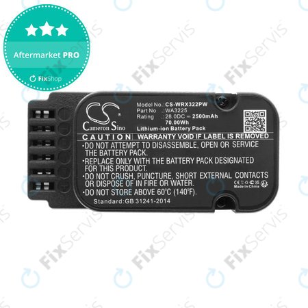 Batéria pre Worx Landroid WG790, WG796, L1500, L2000, 2500mAh, Li-Ion, 28V, WA3225, HQ