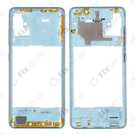 Samsung Galaxy A51 A515F - Stredný Rám (Prism Crush Blue) - GH98-45033C Genuine Service Pack