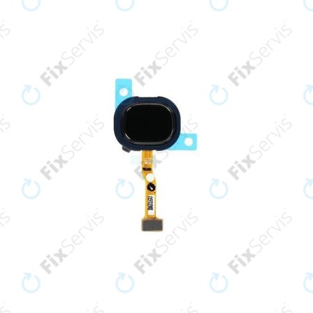 Samsung Galaxy M21 M215F - Senzor Odtlačku Prsta + Flex Kábel (Raven Black) - GH96-13467A Genuine Service Pack