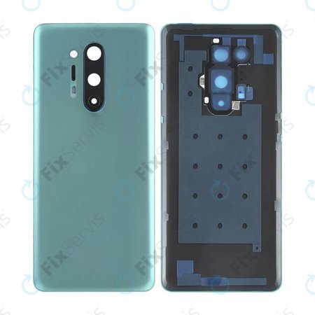 OnePlus 8 Pro - Batériový Kryt + Sklíčko Zadnej Kamery (Glacial Green)