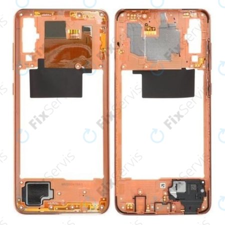 Samsung Galaxy A70 A705F - Stredný Rám (Coral) - GH97-23258D Genuine Service Pack