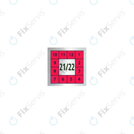 Červené Holografické Bezpečnostné Lepky Po Oprave Mobilných Telefónov, Tabletov a Počítačov (5 x 5mm) - 100ks