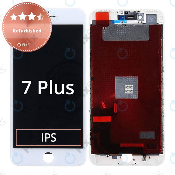 Displej pre iPhone 7 Plus, White, Dotykové sklo s rámom, Refurbished