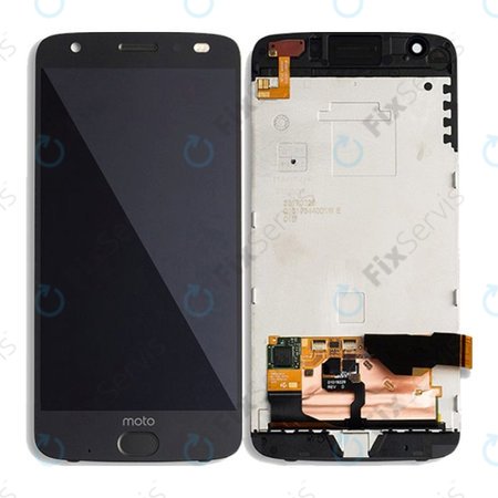 Motorola Moto Z2 Force XT1789-06 - LCD Displej + Dotykové Sklo + Rám (Čierna) - 01019324003W