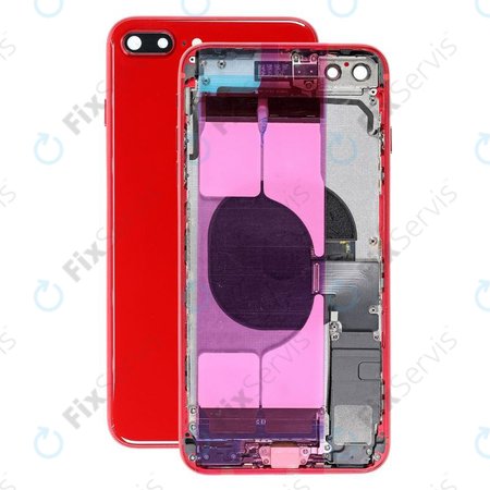 Apple iPhone 8 Plus - Zadný Housing s Malými Dielmi (Red)