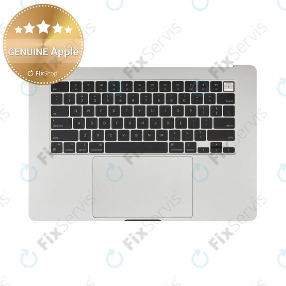 Horný rám klávesnice pre MacBook Air 15", A3114 (2024), s klávesnicou US a batériou, Silver, 661-40267, Genuine Apple