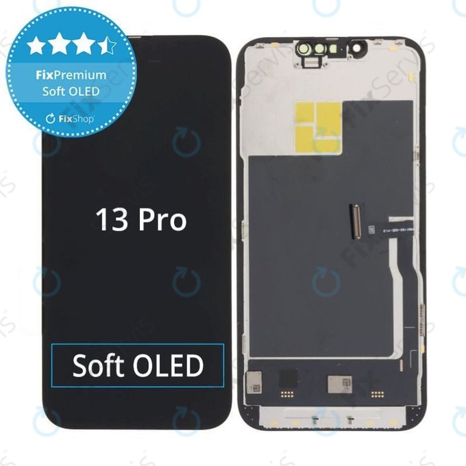 Displej Soft OLED pre iPhone 13 Pro - Dotykové sklo + Rám, DIAGNOSTIC