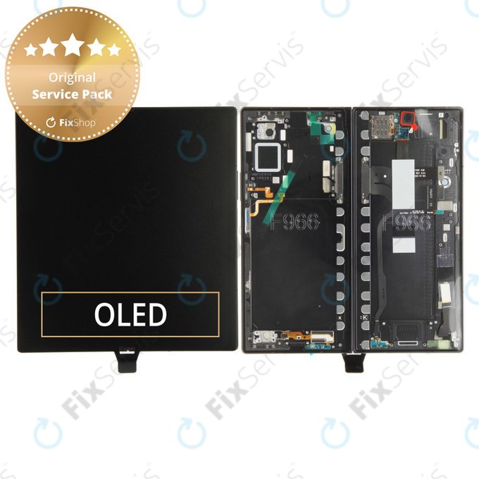 Samsung Galaxy Z Fold 7 F966B - LCD Displej + Dotykové Sklo + Rám (Jetblack) - GH82-37548C Genuine Service Pack