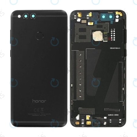 Huawei Honor 7X BND-L21 - Batériový Kryt + Senzor Odtlačku Prsta (Black) - 02351SDK, 02351SBM Genuine Service Pack