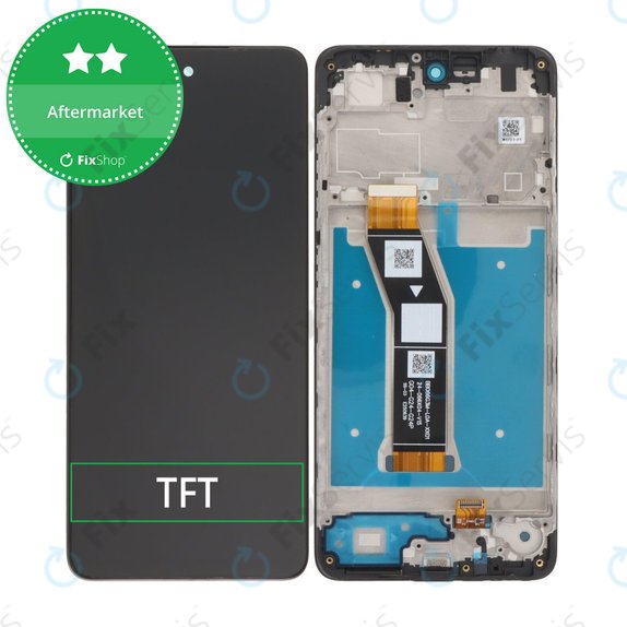 Motorola Moto G04 - LCD Displej + Dotykové Sklo + Rám (Black) TFT