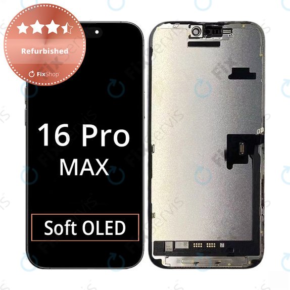 Displej pre iPhone 16 Pro Max, Dotykové sklo s rámom, Refurbished