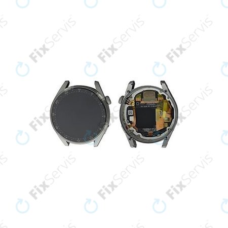 Huawei Watch 3 Pro Elite Galileo-L50E - LCD Displej + Dotykové Sklo + Rám (Titanium Grey) - 02354JPS Genuine Service Pack