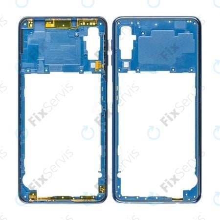 Samsung Galaxy A7 A750F (2018) - Stredný Rám (Blue) - GH98-43585D Genuine Service Pack