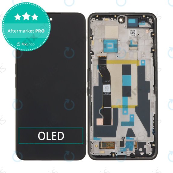 Nothing Phone (3a) Pro - LCD Displej + Dotykové Sklo + Rám (Black) OLED