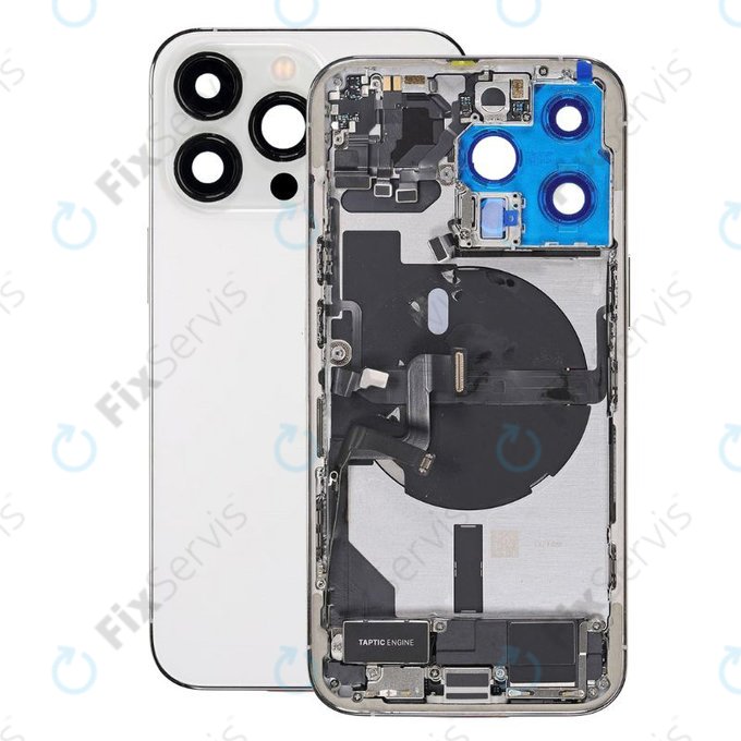 Apple iPhone 13 Pro - Zadný Housing s Malými Dielmi (Silver)