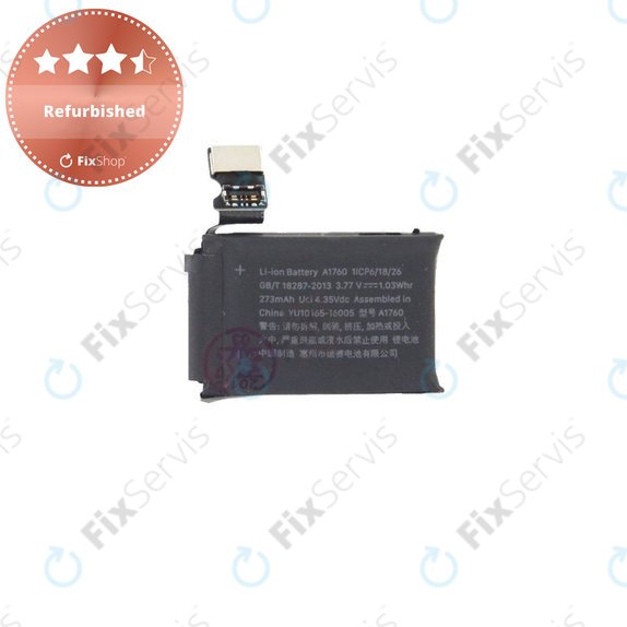 Batéria pre Apple Watch 2 38mm, 273mAh, A1760, Refurbished