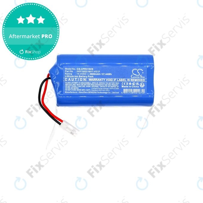 Batéria pre Concept VR3110, VR3115, VR3000, 2600mAh, Li-Ion, 14.4V, INR18650 MH1-4S1P, HQ