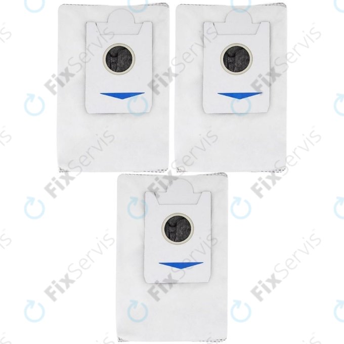 Vrecko do vysávača, 3 ks, Aktívne uhlie pre Ecovacs Deebot X2-series, X5-series