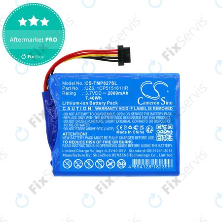Batéria pre TomTom Pro 8270, Pro 8275, 2000mAh, Li-Ion, 3.7V, UZ6, HQ