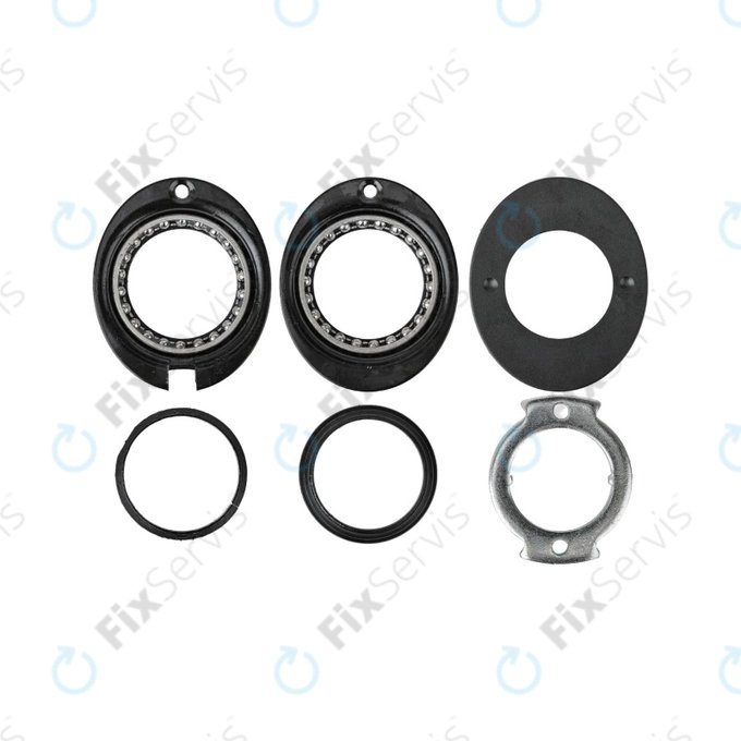 Xiaomi Mi Electric Scooter 1S, 2 M365, Essential, Pro, Pro 2 - Sada Ložísk / Zarážok / Kryt Prednej Vidlice (Black)