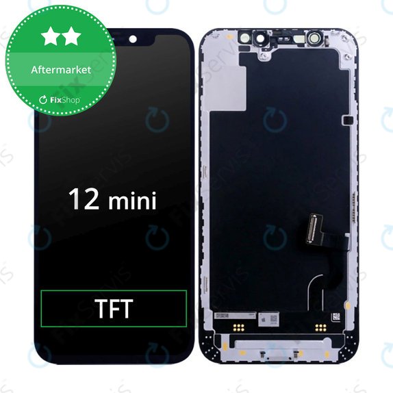 Displej In-Cell HD+ pre iPhone 12 Mini, Dotykové sklo s rámom