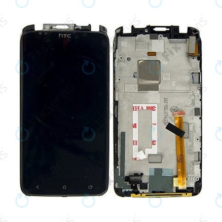 HTC One X - LCD Displej + Dotykové Sklo + Rám - 80H01292-00